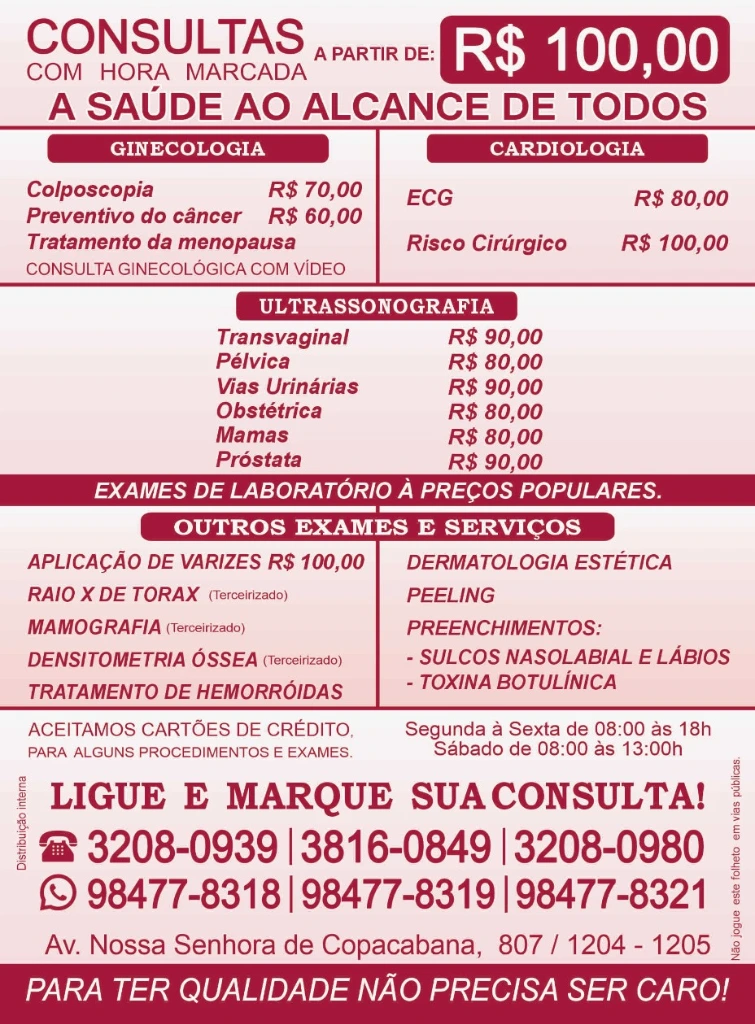 COPASUL CLINICA MEDICA POPULAR COPACABANA CONSULTAS E EXAMES 1 https://clinicamedicamedsulcopacabana.com/especialidades-medicas/clinica-medica/